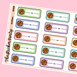 Basketball Planner Stickers