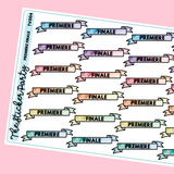 Premiere & Finale TV Show Planner Stickers