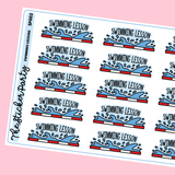 Swimming Lesson Planner Stickers