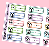 Soccer Planner Stickers