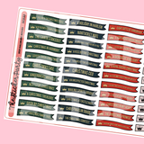 2021 H*llmark Christmas Movies Planner Stickers