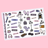 Winter Bucket List Planner Stickers