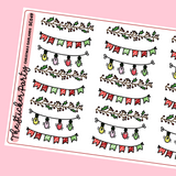 Christmas Garland Planner Stickers