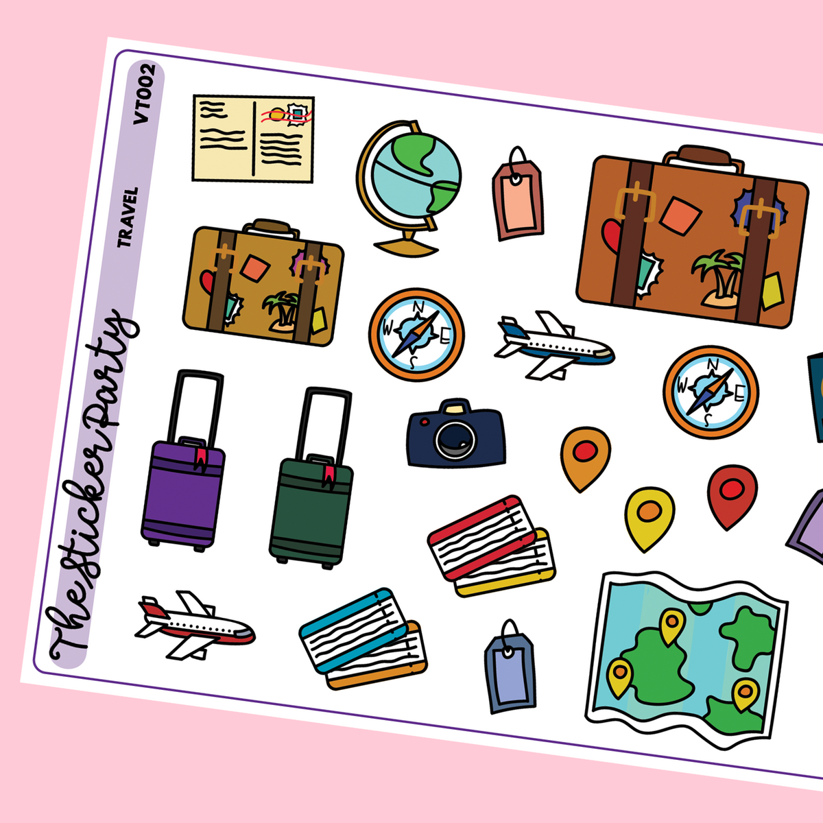 Travel Planner Stickers  Vacation Planner Stickers – The Sticker Party
