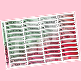 2022 H*llmark Christmas Movies Planner Stickers