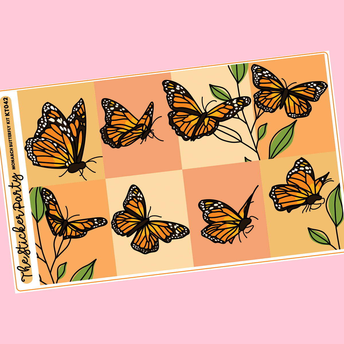 Monarch Butterfly Kit in Standard Vertical Sizing The Sticker Party