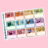 2022 Pop Sugar Reading Challenge Planner Stickers