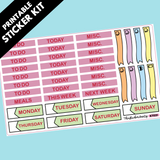 PRINTABLE Valentine's Day Kit in Standard Vertical Sizing