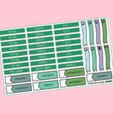 Succulent Weekly Kit in Standard Vertical Sizing