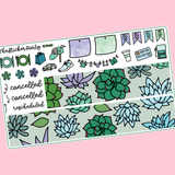 Succulent Weekly Kit in Standard Vertical Sizing