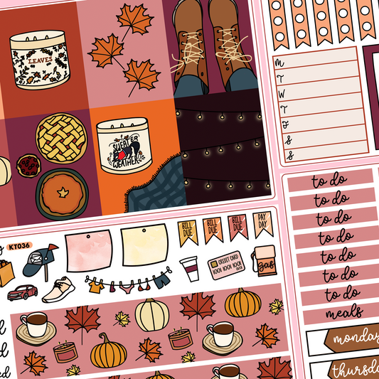 Fall Sticker Kit in Standard Vertical Sizing