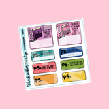2022 Pop Sugar Reading Challenge Planner Stickers