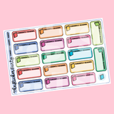 Currently Reading Planner Stickers