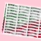 2022 H*llmark Christmas Movies Planner Stickers