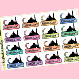 Ramadan Planner Stickers Countdown to Eid