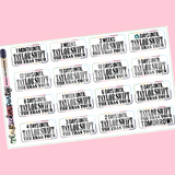 The Era Tour Countdown Planner Stickers
