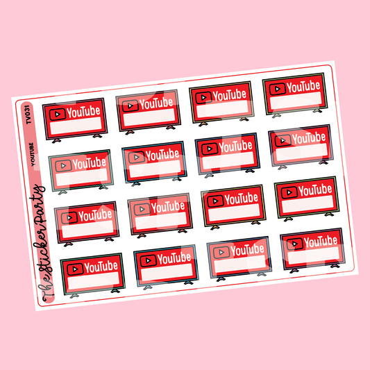 Y*uTube Planner Stickers