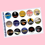 Halloween Movie Bucket List Planner Stickers Halloween Movies