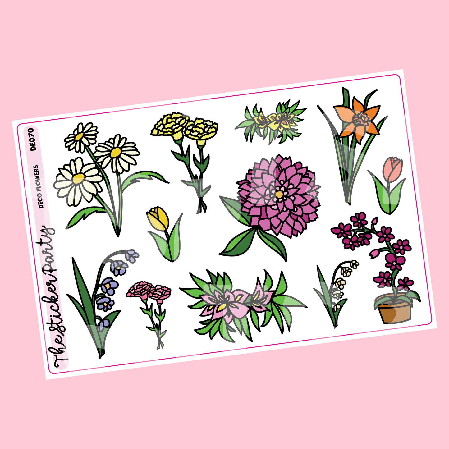 Flower Planner Stickers