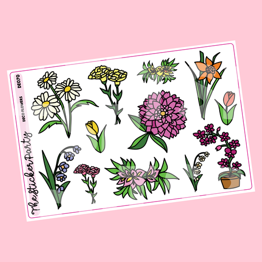 Flower Planner Stickers