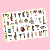 Cocktails Planner Stickers