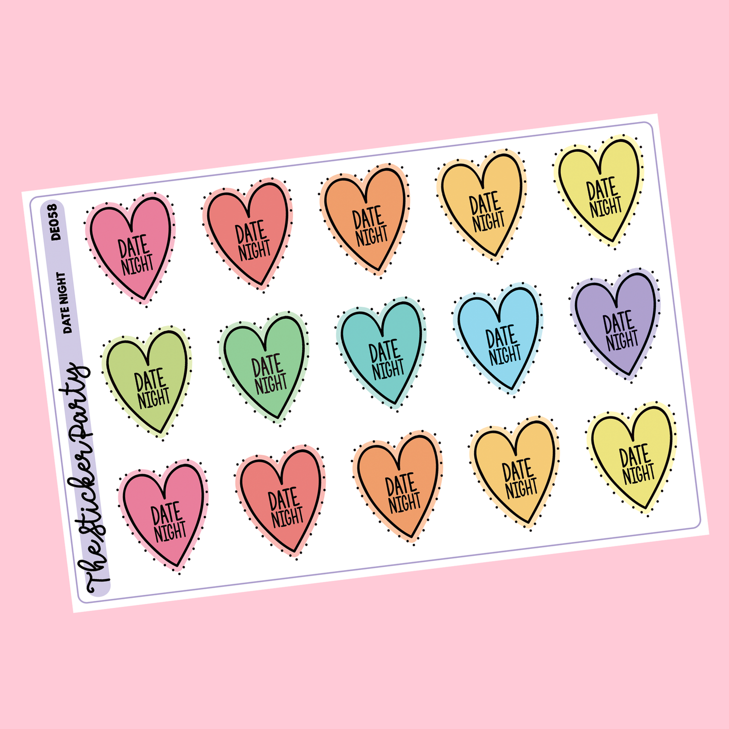 Date Night Planner Stickers