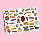 Fall Bucket List Planner Stickers