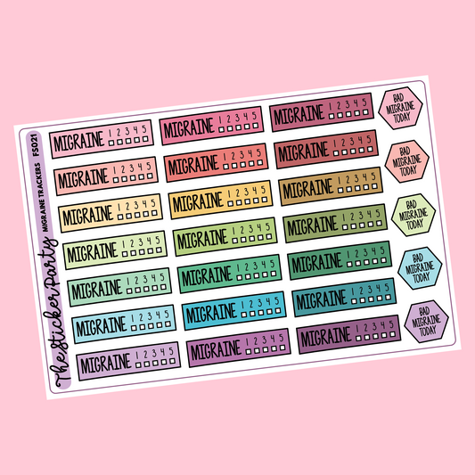Migraine Tracker Migraine Stickers