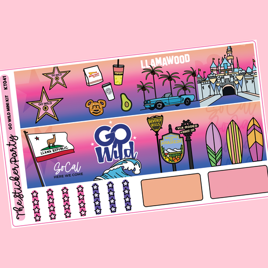 Go Wild 2022 B6 TN Mini Sticker Kit | Lights Planner Action Collab | Go Wild 2022 Planaheim GW 2022