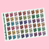 Book Review/Book Ratings Planner Stickers