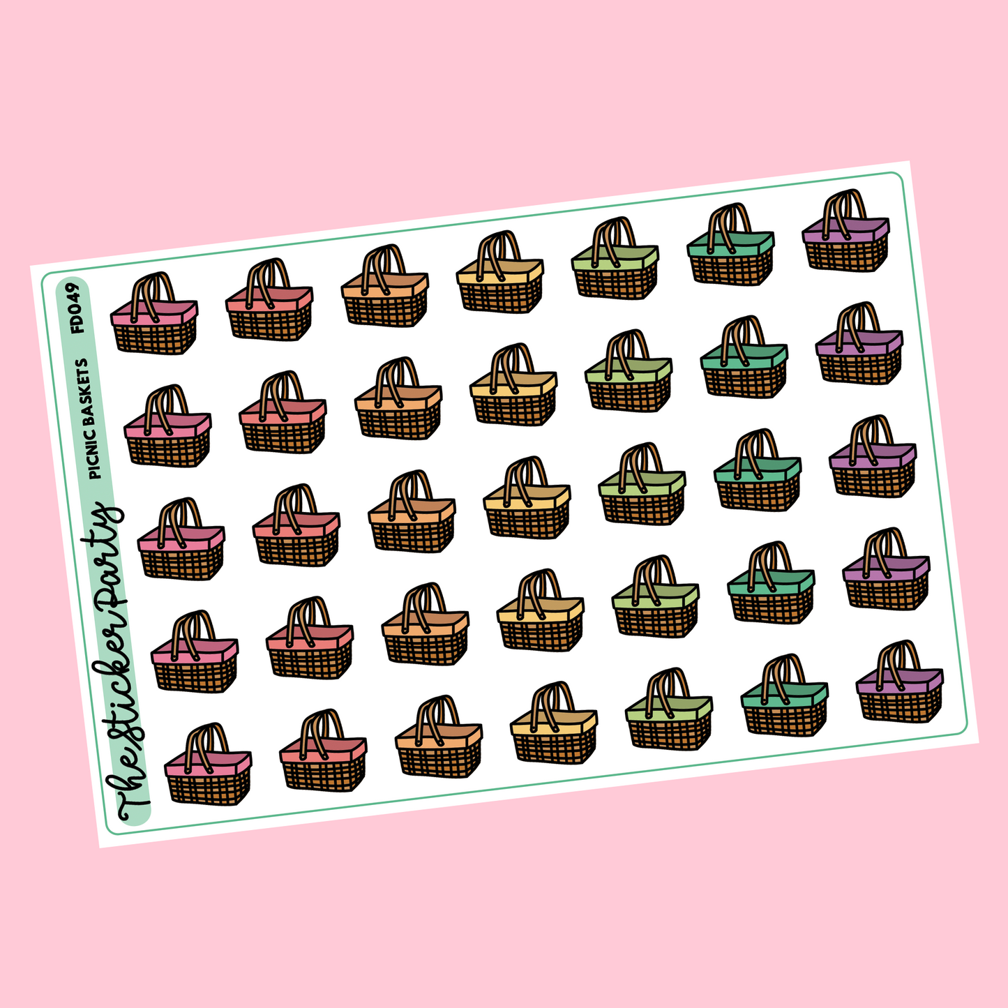 Picnic Basket Planner Stickers