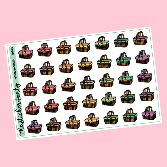 Picnic Basket Planner Stickers