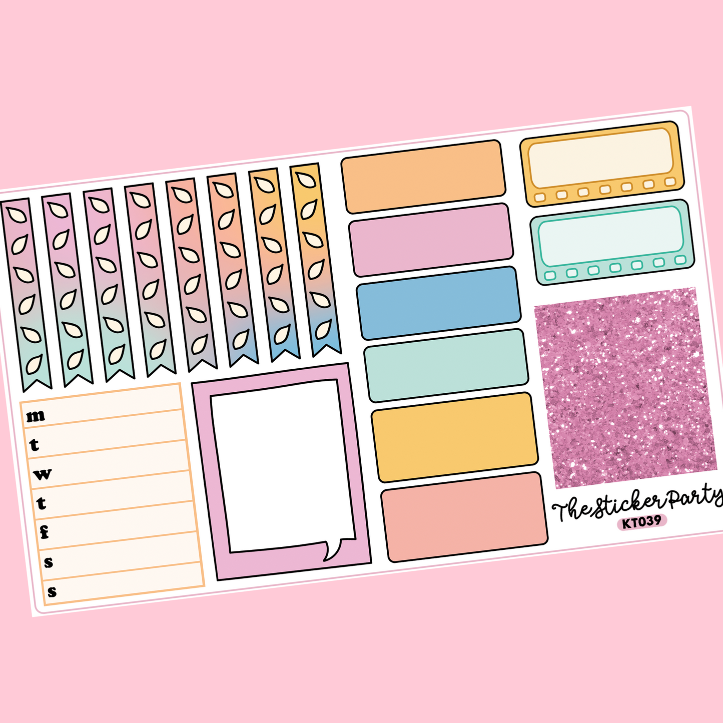 Pastel Daisy Kit in Standard Vertical Sizing