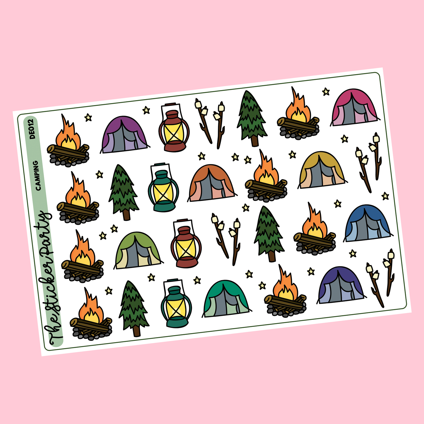 Camping Planner Stickers