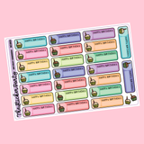 Birthday Reminder Planner Stickers Birthday Planner Stickers
