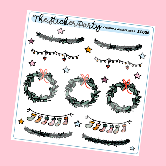 Christmas Village Extras Planner Stickers