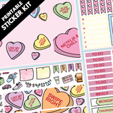 PRINTABLE Valentine's Day Kit in Standard Vertical Sizing