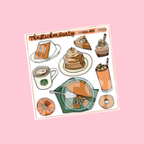 Pumpkin Spice Deco Planner Stickers