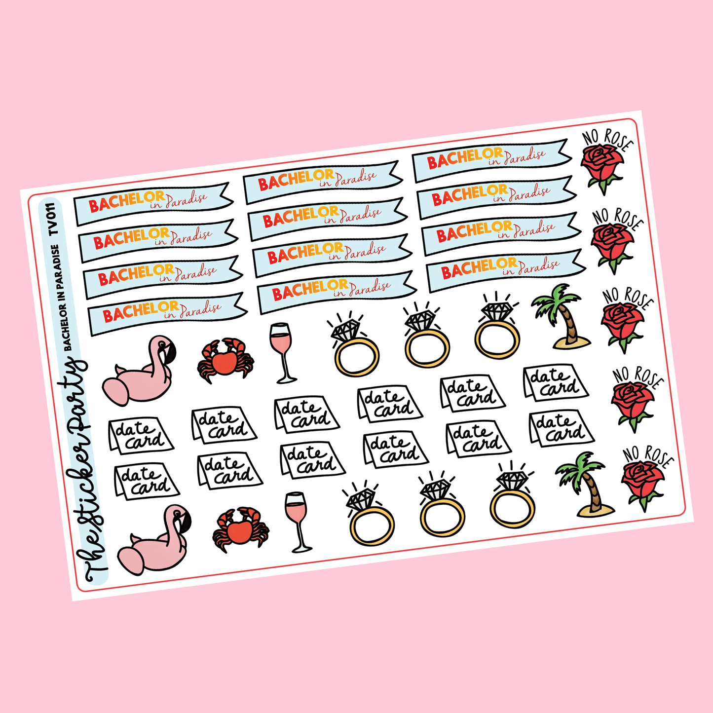Bach In Paradise Planner Stickers