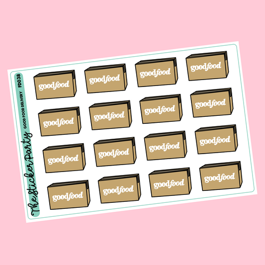 Go*d Food Planner Stickers Meal Delivery Planner Stickers