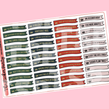 2021 H*llmark Christmas Movies Planner Stickers