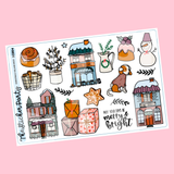 Christmas Village Deco Planner Stickers