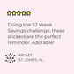 52 Week Saving Plan Planner Stickers Money Saving Stickers