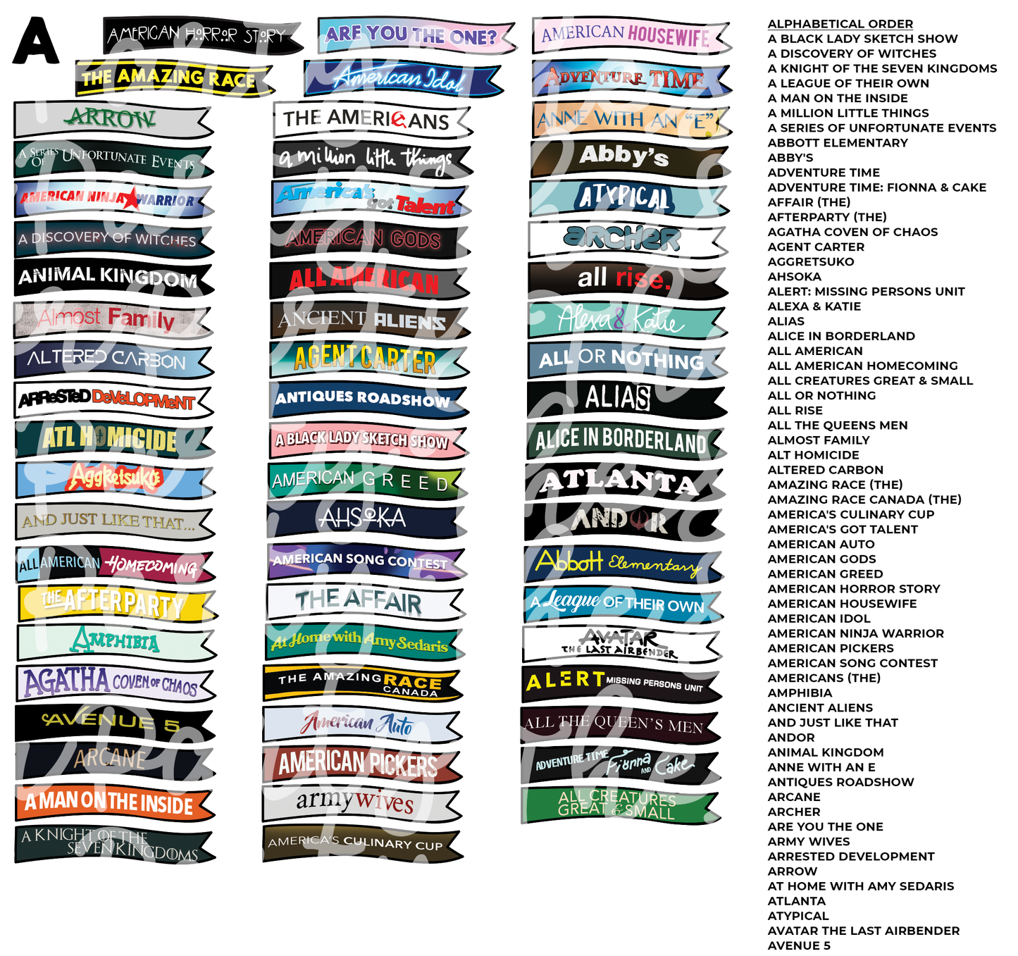 TV THURSDAY | Custom TV Show Flag Stickers (READ DESCRIPTION!)