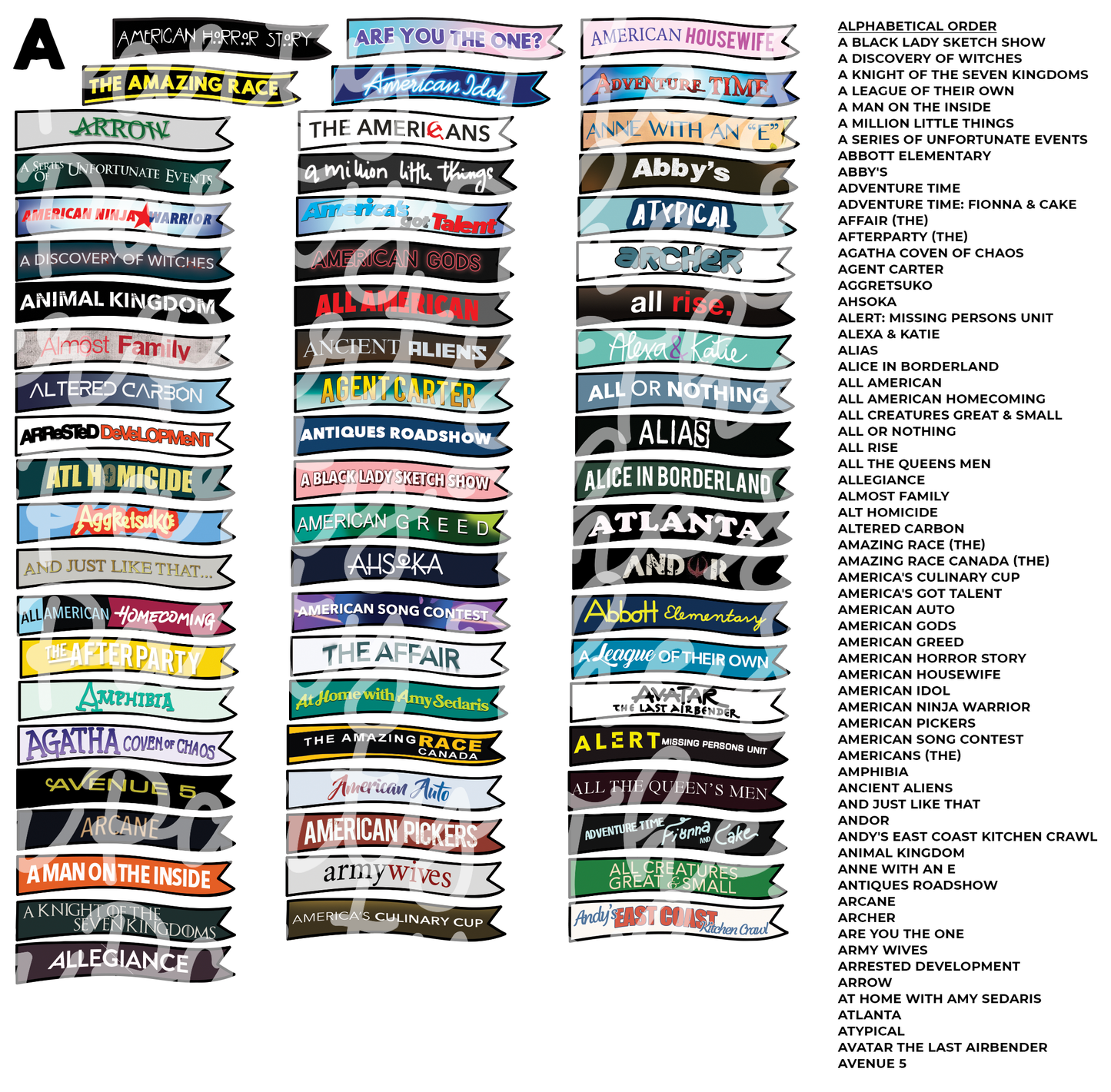 TV THURSDAY | Custom TV Show Flag Stickers