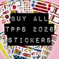 BUY ALL TPPS 2026 STICKERS! | The Planner Party Summit