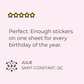 Birthday Reminder Planner Stickers Birthday Planner Stickers
