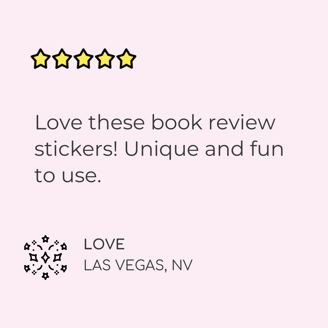 Book Review/Book Ratings Planner Stickers