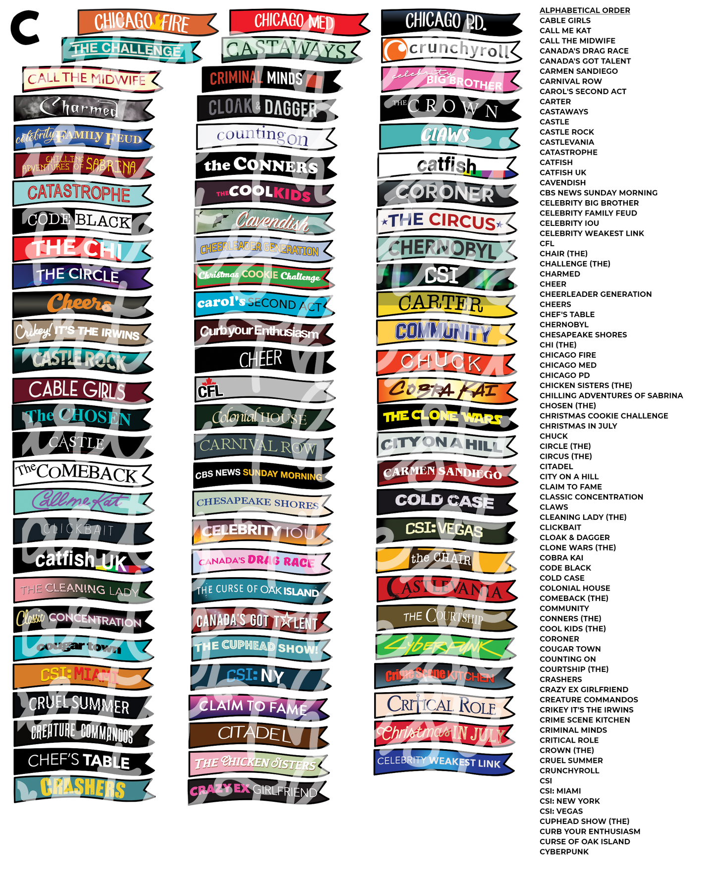 TV THURSDAY | Custom TV Show Flag Stickers