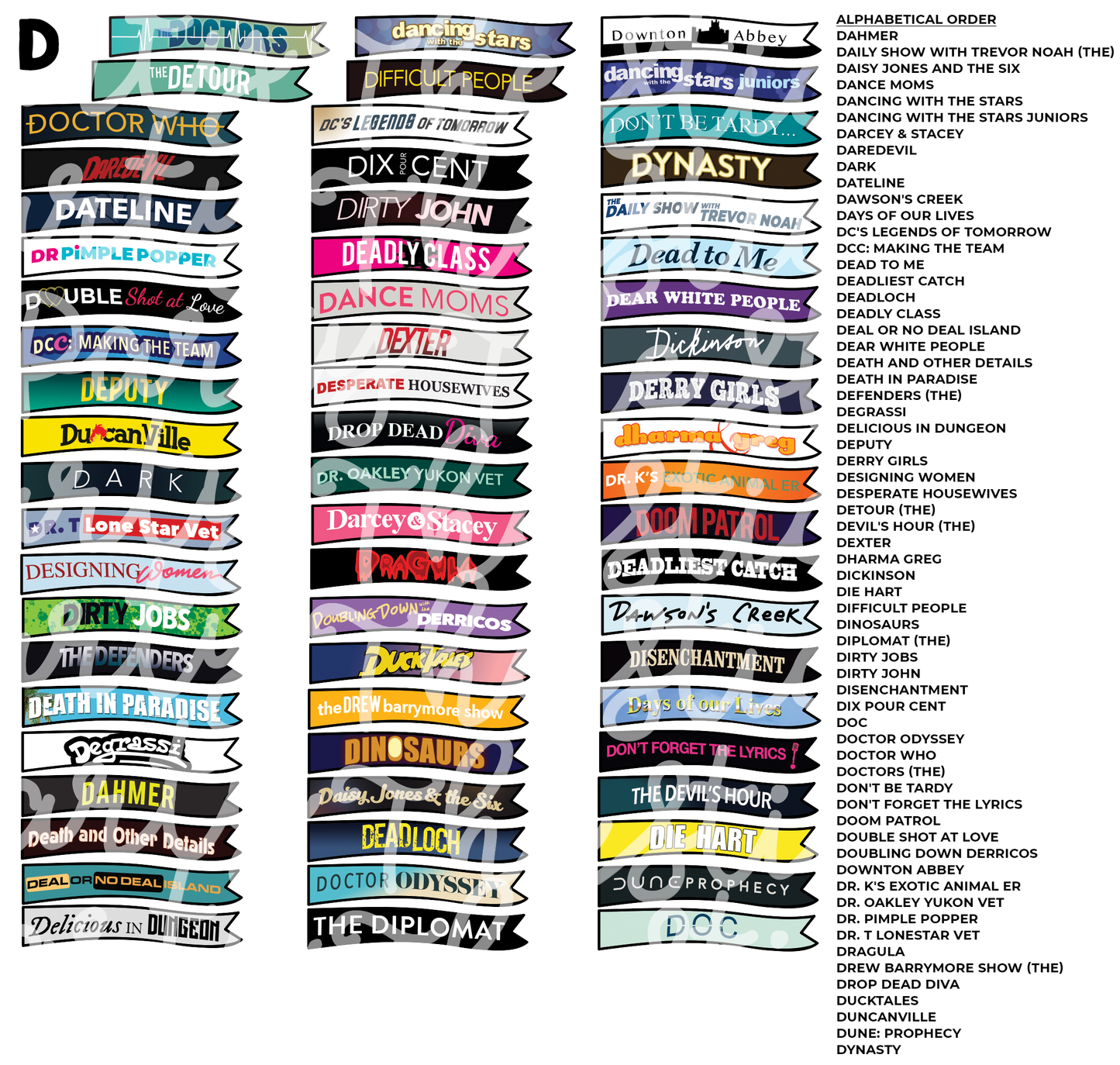 TV THURSDAY | Custom TV Show Flag Stickers (READ DESCRIPTION!)